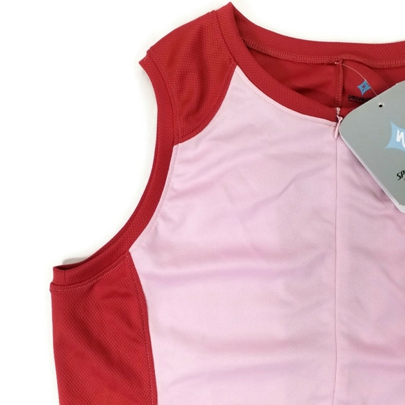 Specialized Cosa Jersey Pink Zip Front Sleeveless Cycling Shirt Womens Large - Picture 4 of 11